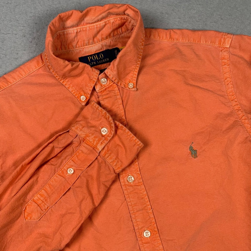 Polo Ralph Lauren Shirt Mens Medium Workwear Classic Fit Button Down Long Sleeve